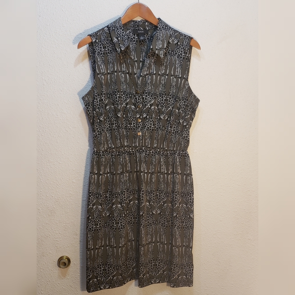 Alfani collard shirt dress sleeveless. sz 10